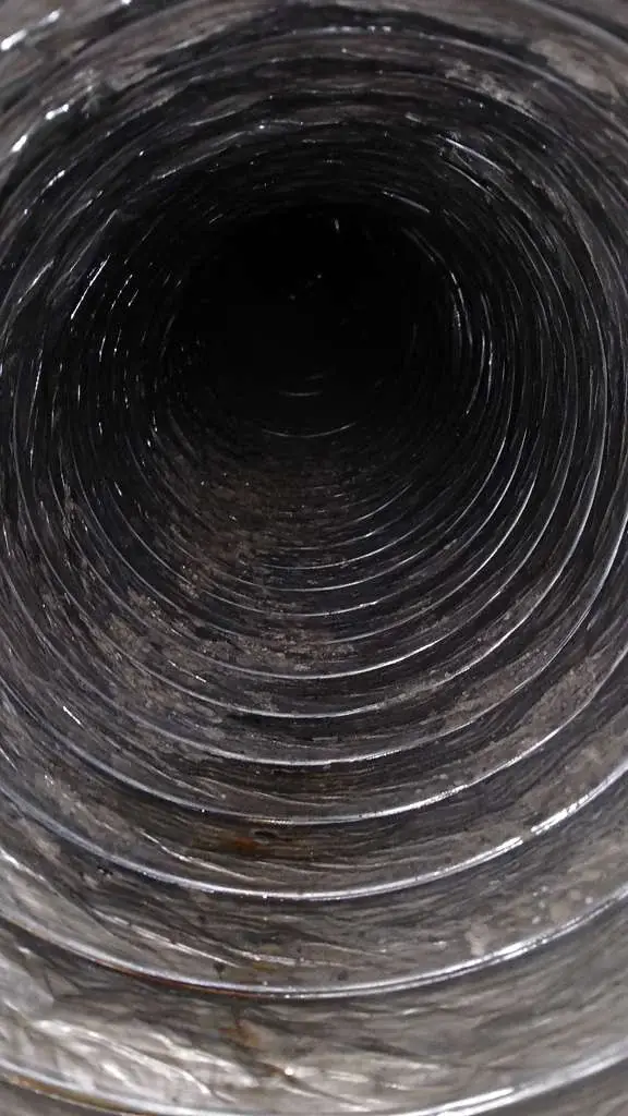How Often Should Houston Homeowners Schedule Air Duct Cleaning? 1 interior air duct condition during a real inspection, real company service photo 1