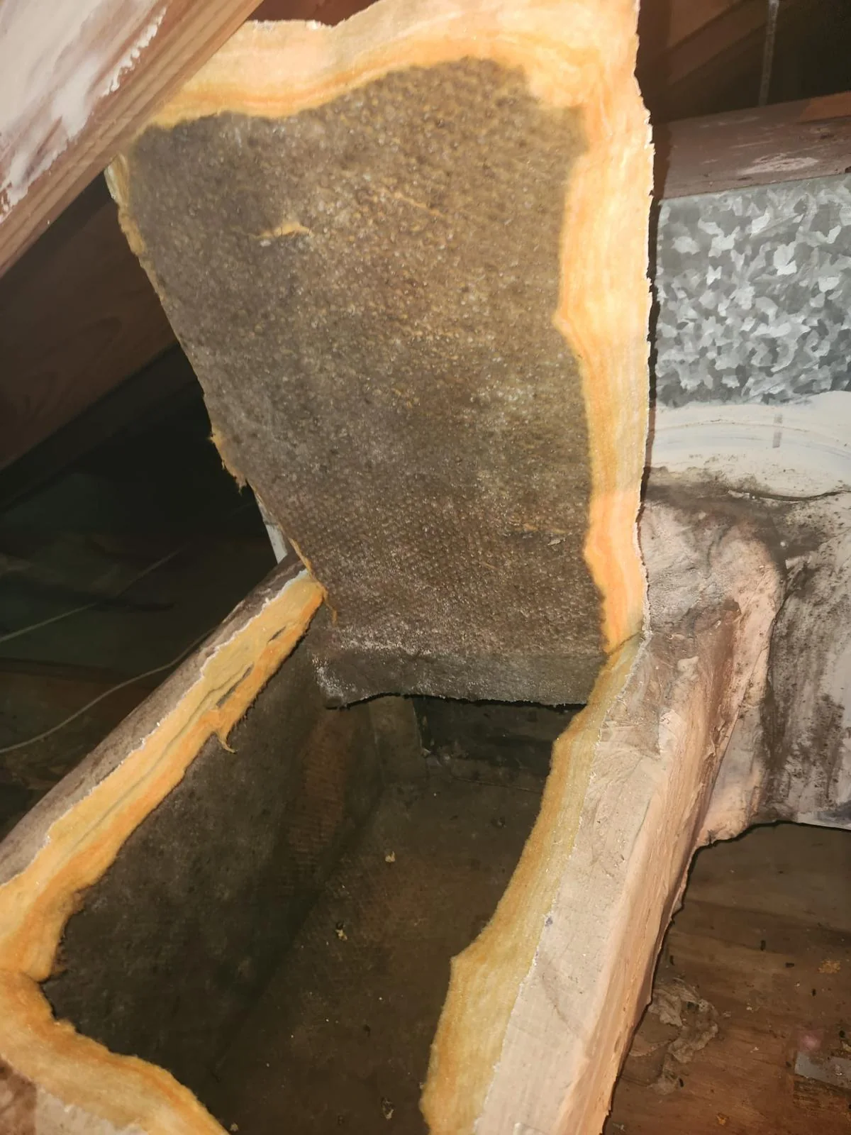 Air Duct Repair vs Replacement for Aging Ductwork 4 damaged and aging duct sections during inspection, real company service photo 4